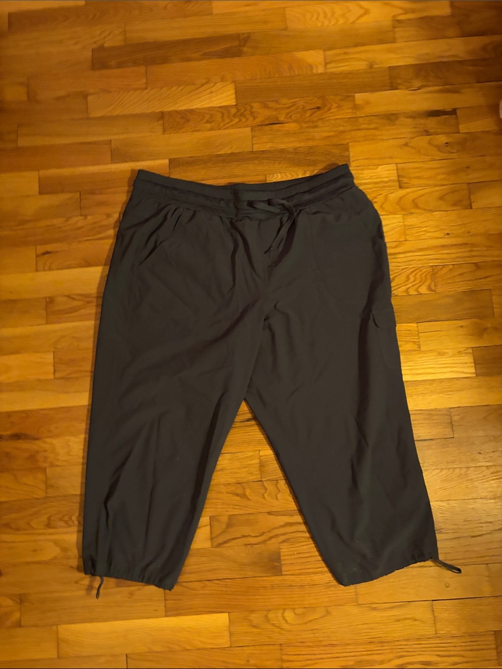 RBX Black Drawstring Crop Joggers